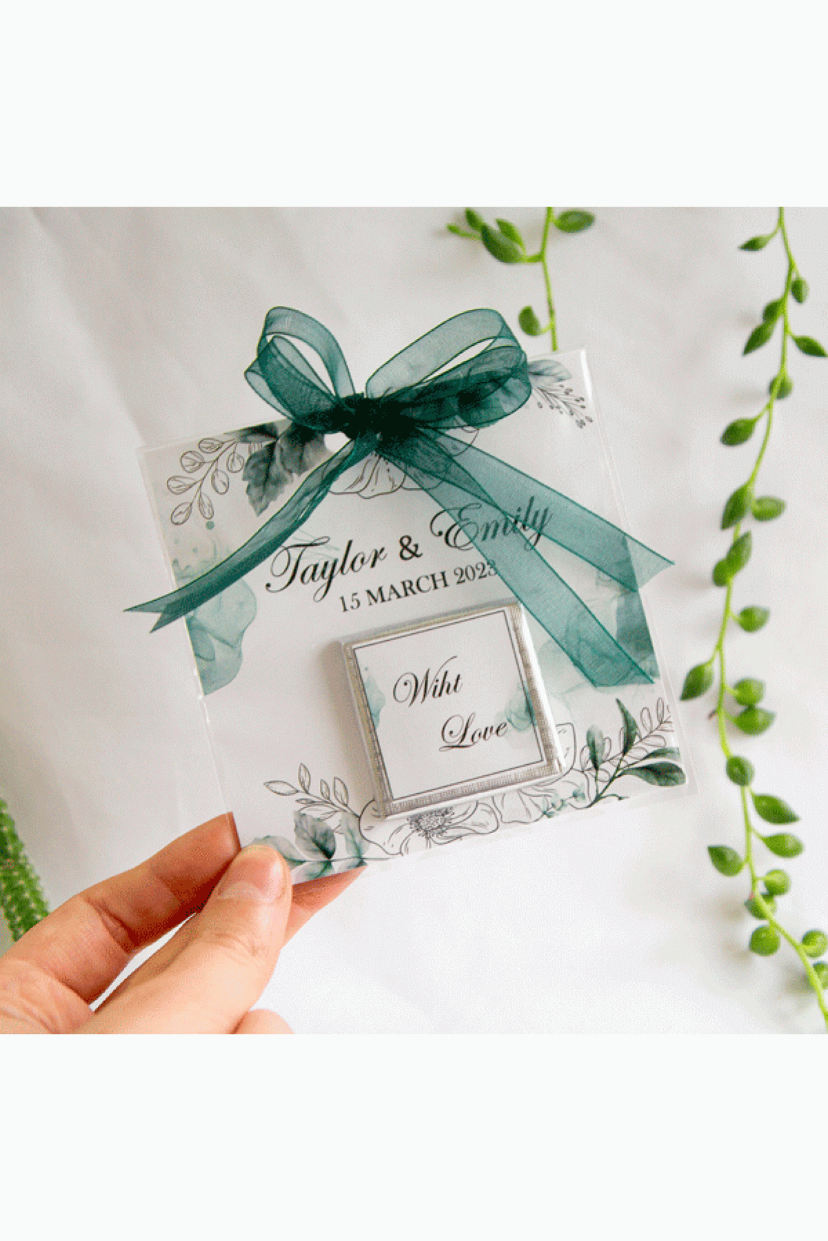 Wedding - Engagement Chocolate card