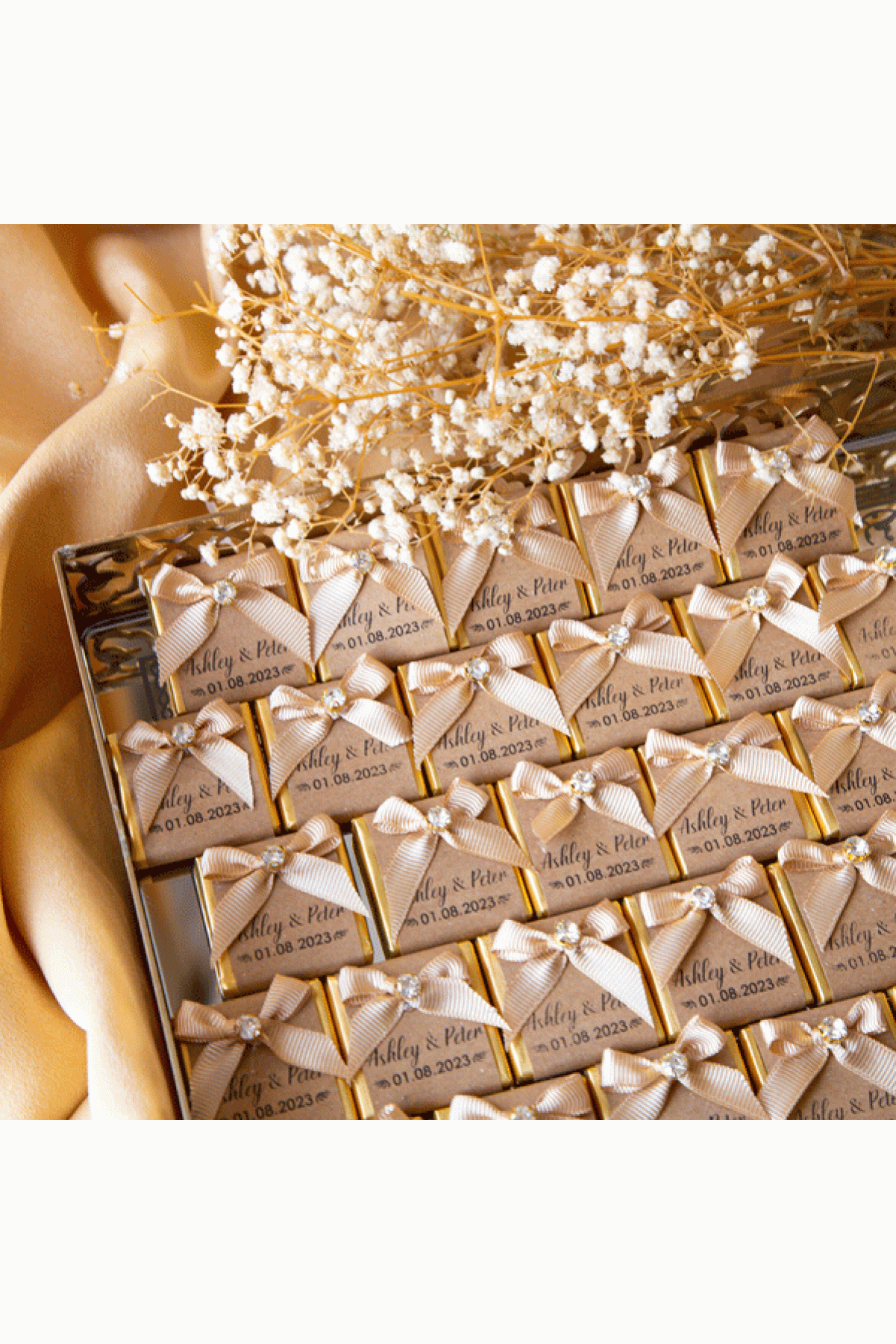 Special Wedding Chocolates - Gold