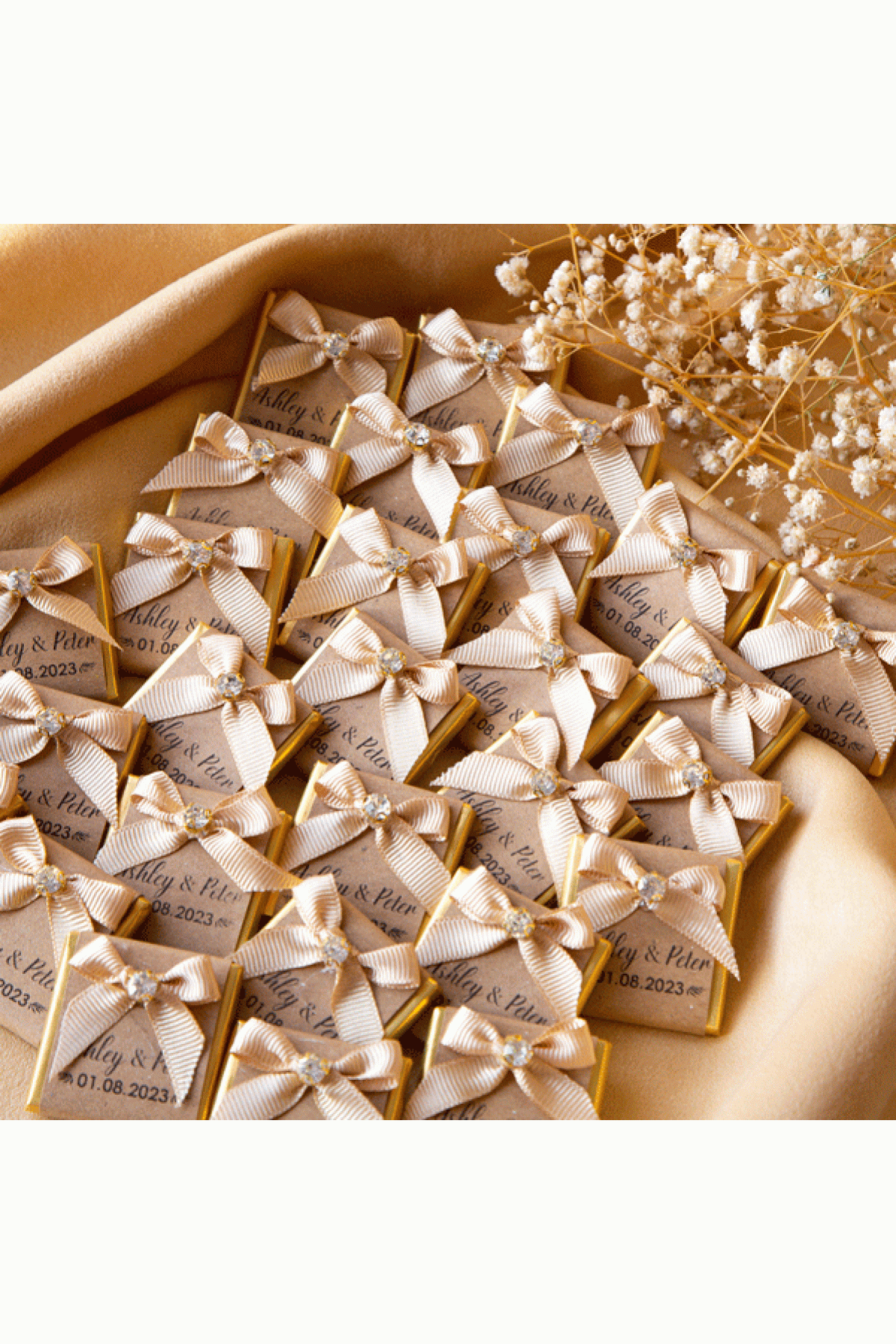 Special Wedding Chocolates - Gold