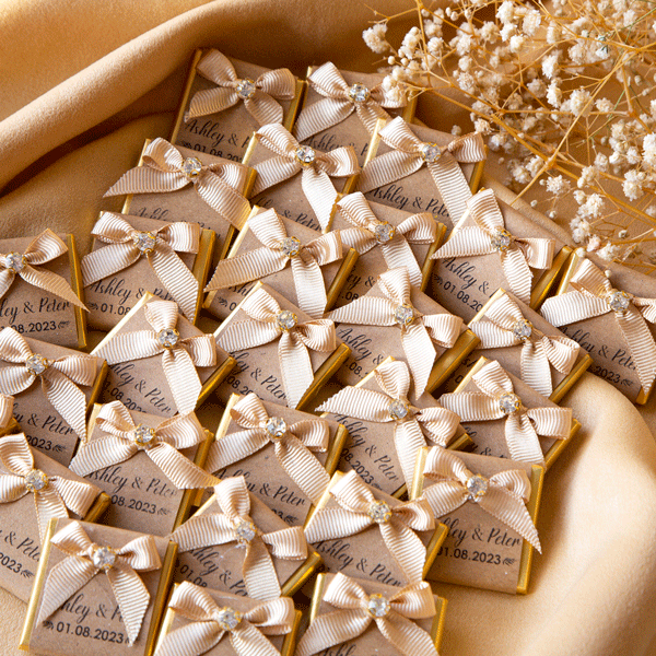Special Wedding Chocolates - Gold