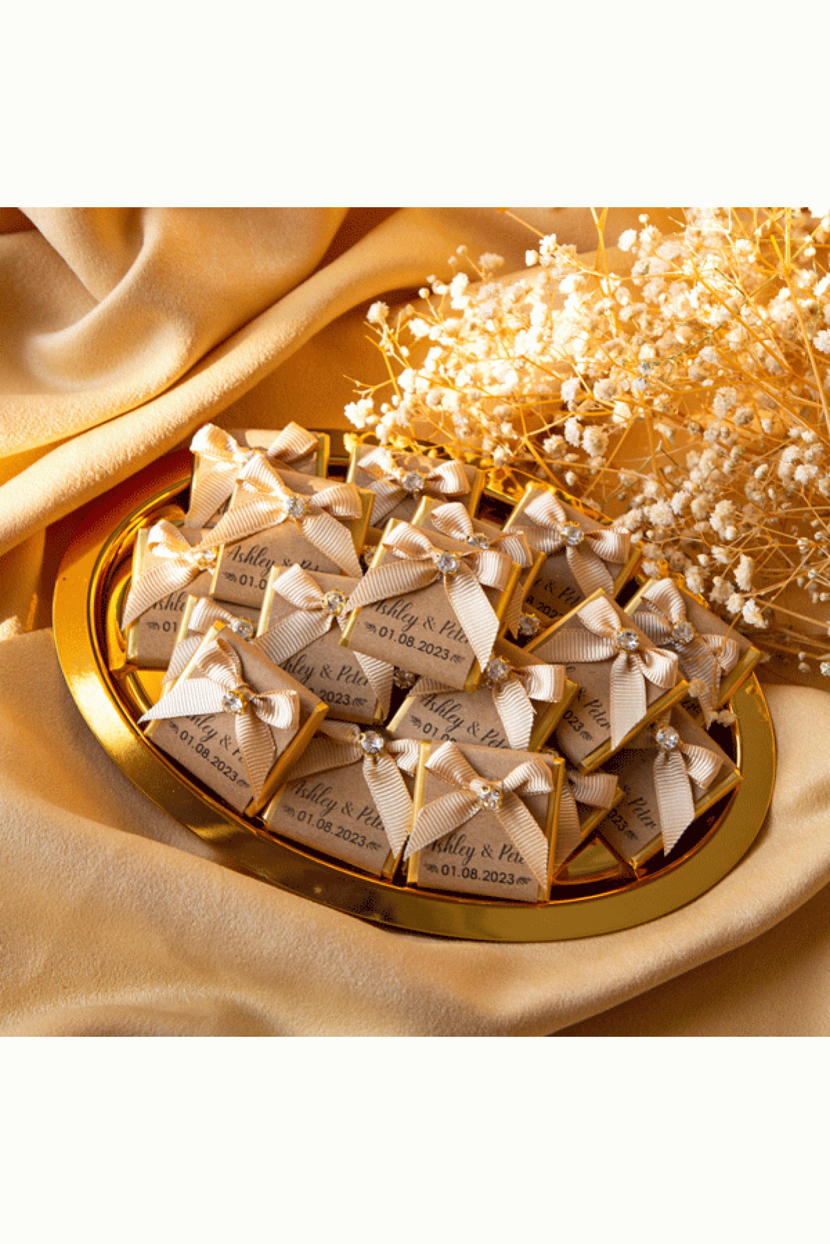 Special Wedding Chocolates - Gold